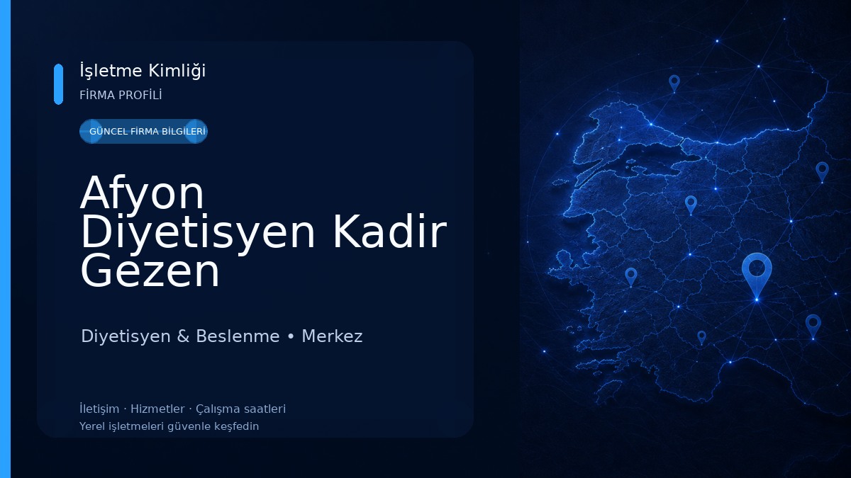 Afyon Diyetisyen Kadir Gezen Diyetisyen & Beslenme