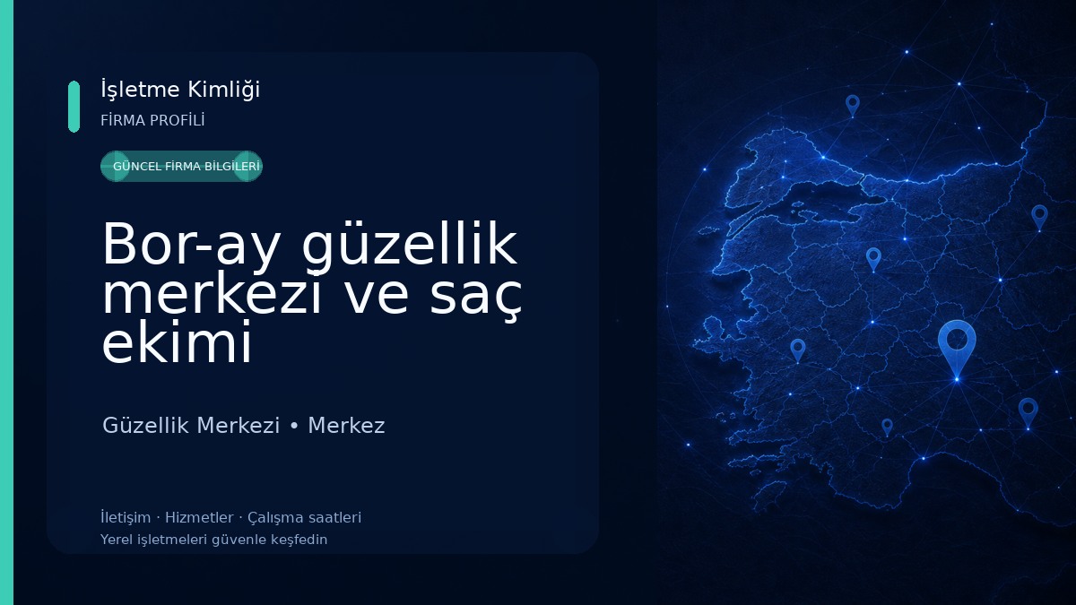 Bor-ay güzellik merkezi ve saç ekimi Güzellik Merkezi