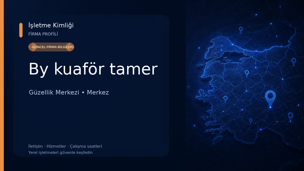By kuaför tamer Güzellik Merkezi