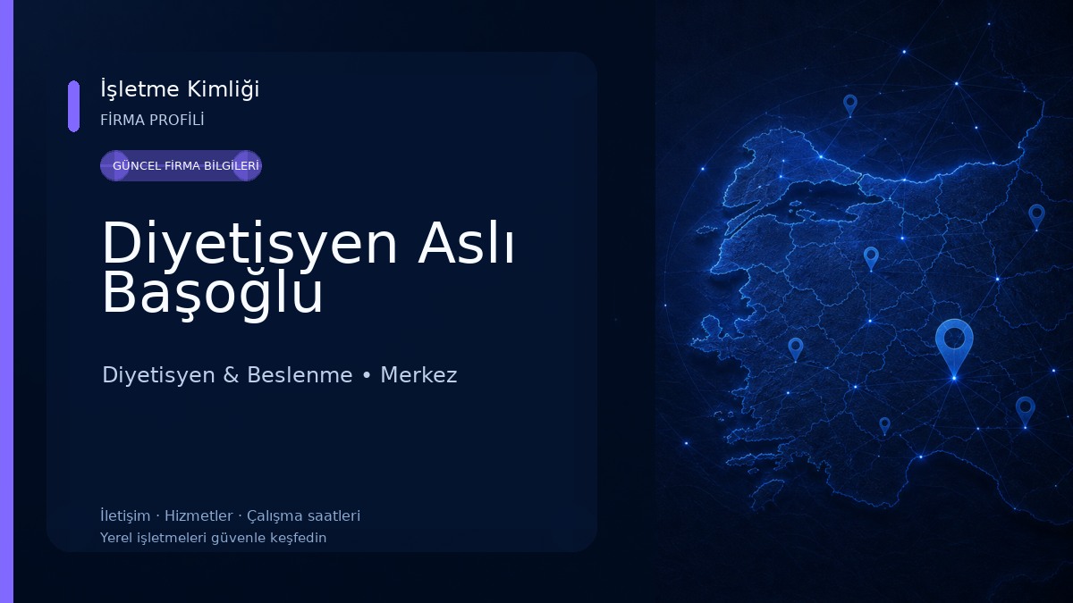 Diyetisyen Aslı Başoğlu