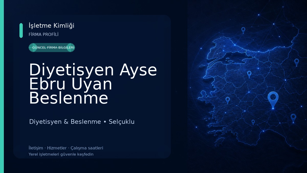 Diyetisyen Ayse Ebru Uyan Beslenme Danışmanlığı Diyetisyen & Beslenme