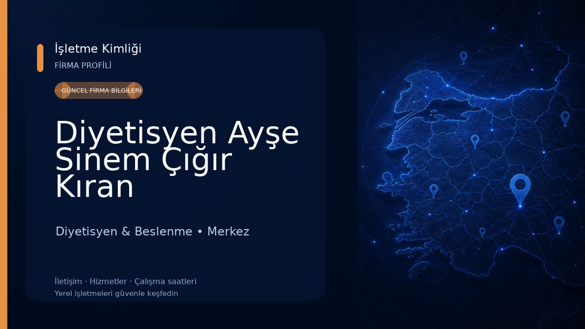 Diyetisyen Ayşe Sinem Çığır Kıran Diyetisyen & Beslenme
