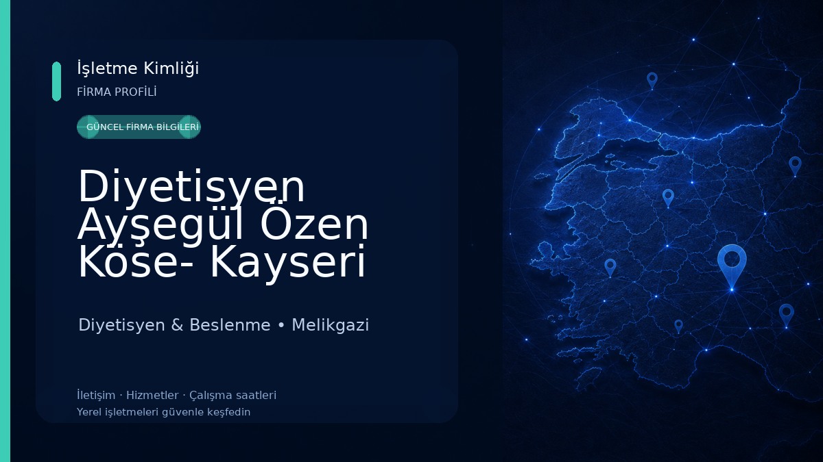 Diyetisyen Ayşegül Özen Köse- Kayseri Diyetisyen Diyetisyen & Beslenme