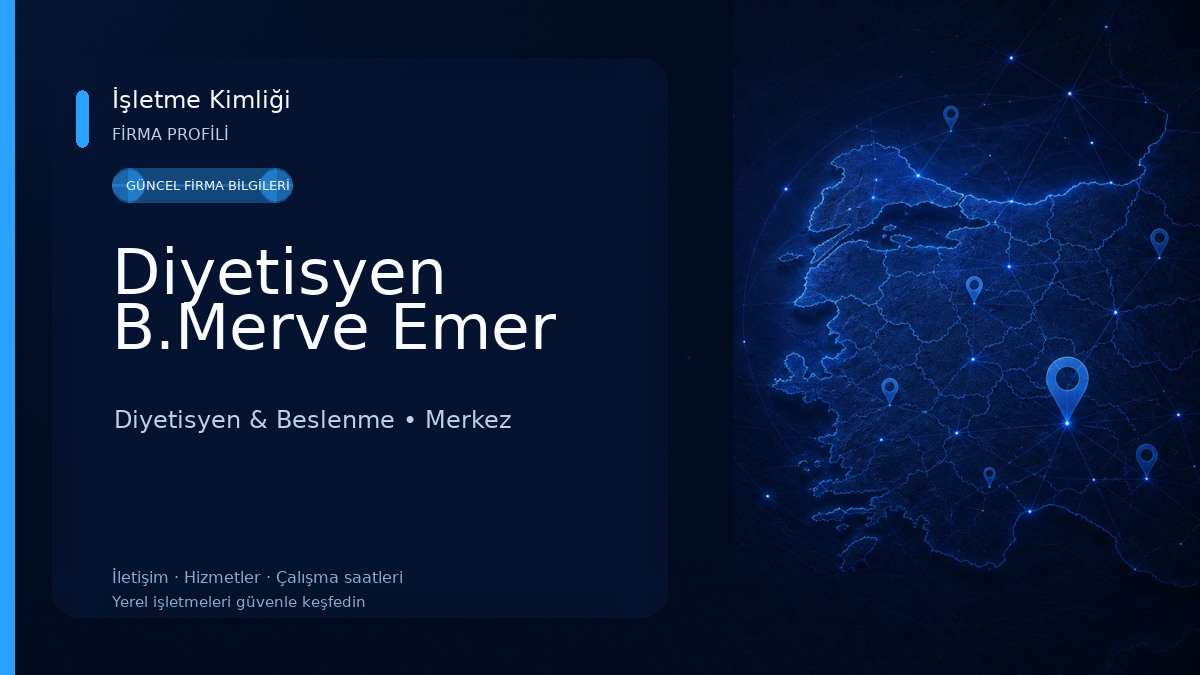 Diyetisyen B.Merve Emer Diyetisyen & Beslenme