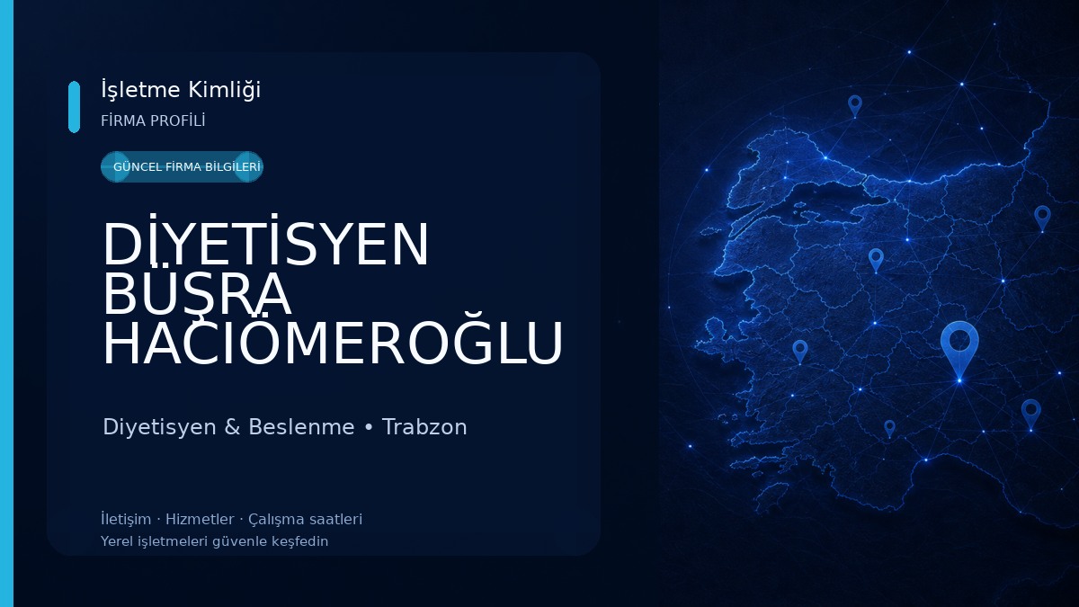 DİYETİSYEN BÜŞRA HACIÖMEROĞLU Diyetisyen & Beslenme