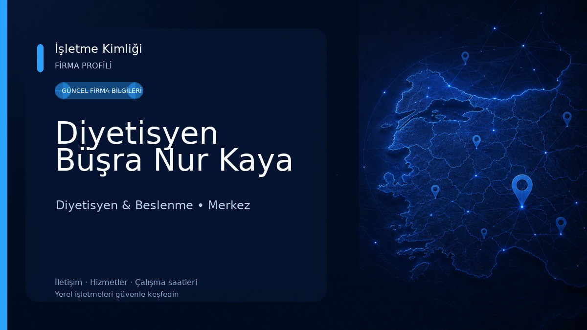 Diyetisyen Büşra Nur Kaya 