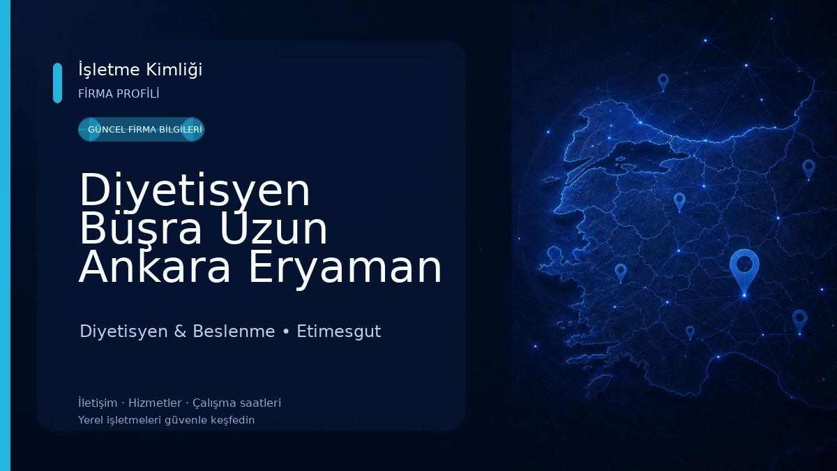 Diyetisyen Büşra Uzun Ankara Eryaman diyetisyenledenge Diyetisyen & Beslenme