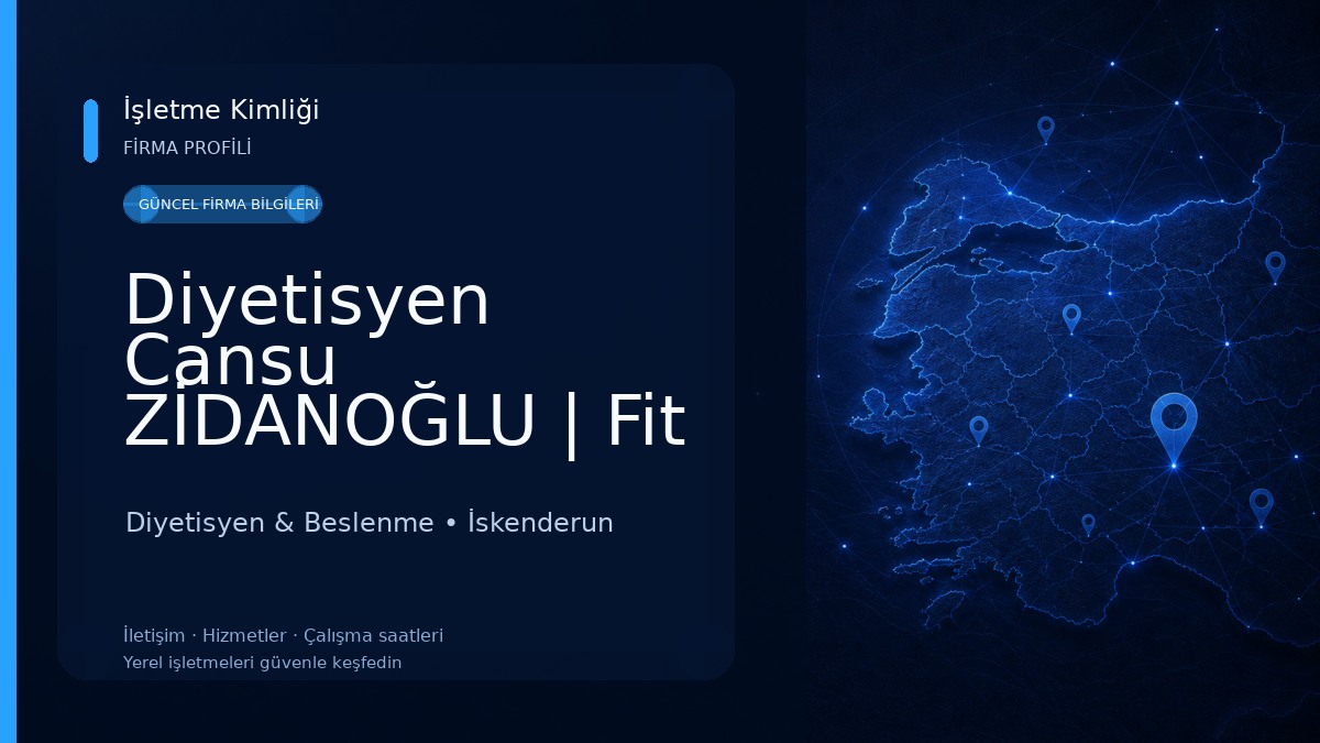 Diyetisyen Cansu ZİDANOĞLU | Fit Berry Sağlıklı Yaşam Merkezi | İskenderun Diyet & Pilates