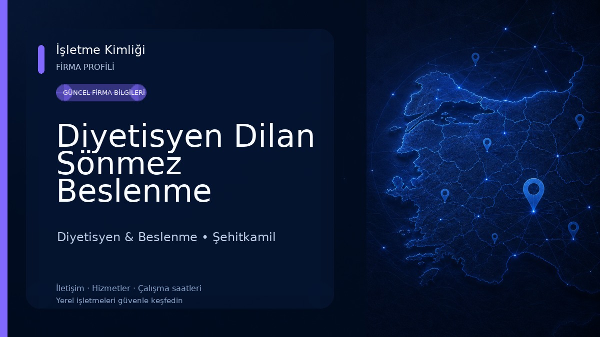 Diyetisyen Dilan Sönmez Beslenme Danışmanlığı Diyetisyen & Beslenme
