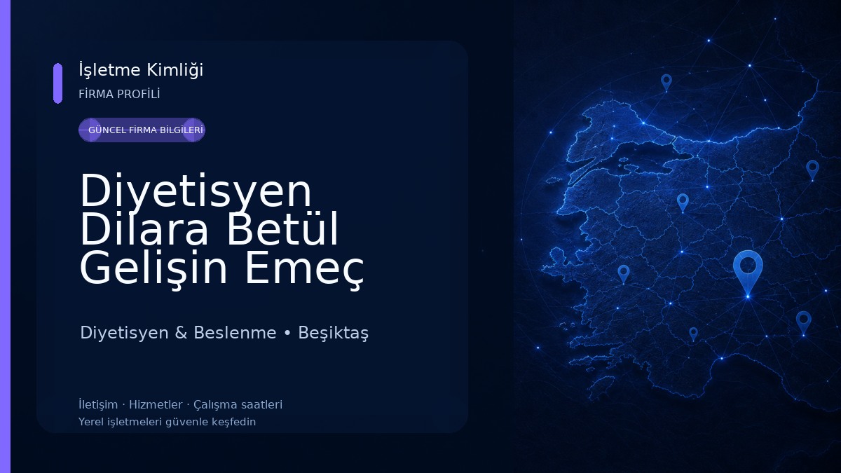 Diyetisyen Dilara Betül Gelişin Emeç Diyetisyen & Beslenme