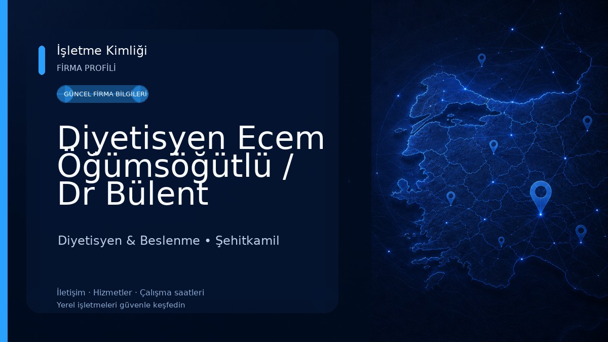 Diyetisyen Ecem Öğümsöğütlü / Dr Bülent Kahraman Kliniği