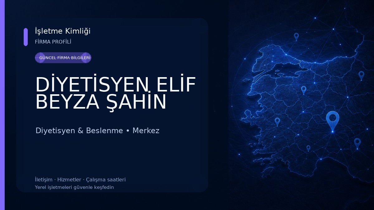DİYETİSYEN ELİF BEYZA ŞAHİN 