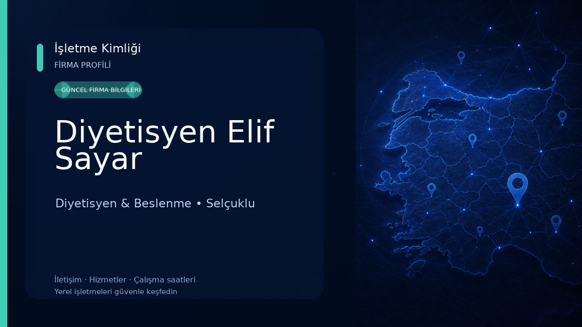 Diyetisyen Elif Sayar Diyetisyen & Beslenme