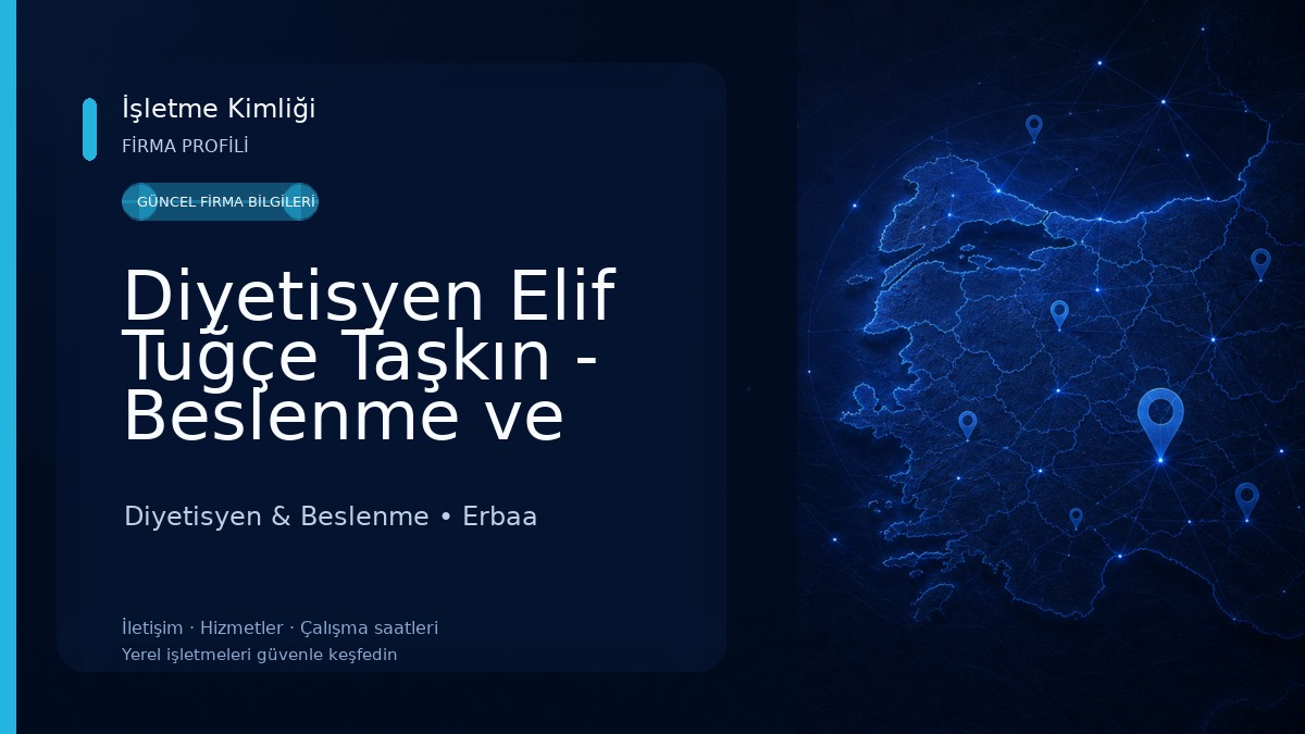 Diyetisyen Elif Tuğçe Taşkın - Beslenme ve Diyet Danışmanlığı Diyetisyen & Beslenme