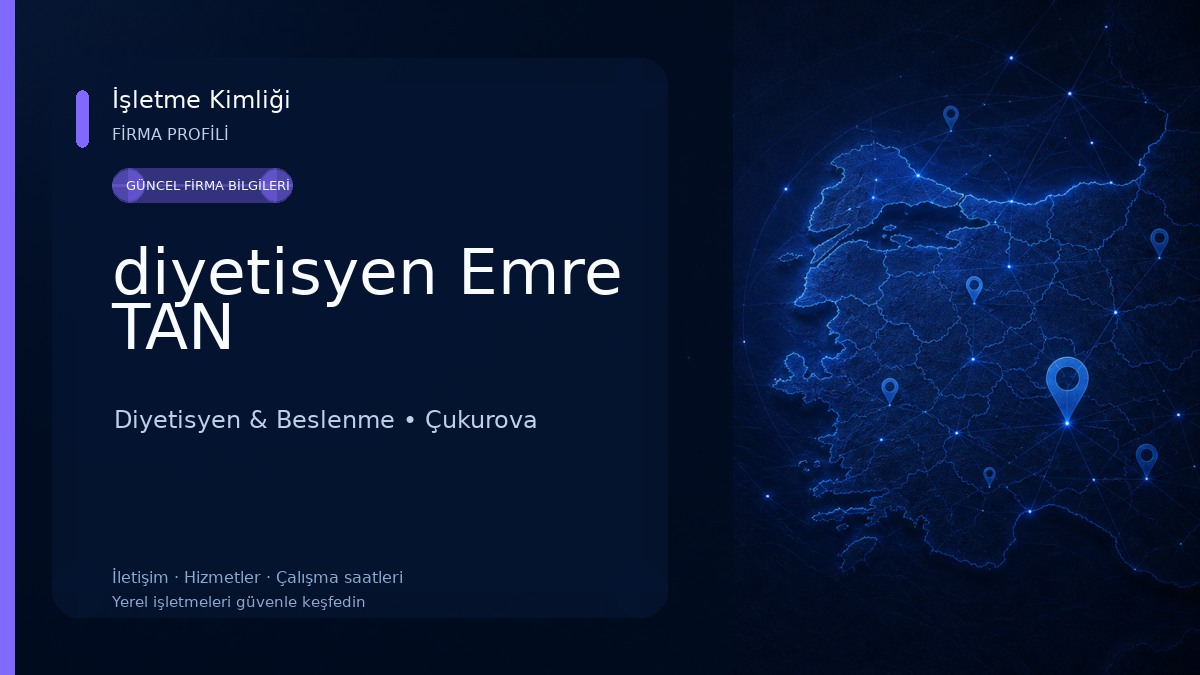 diyetisyen Emre TAN Diyetisyen & Beslenme