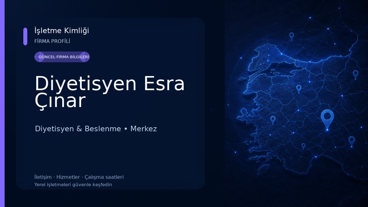 Diyetisyen Esra Çınar