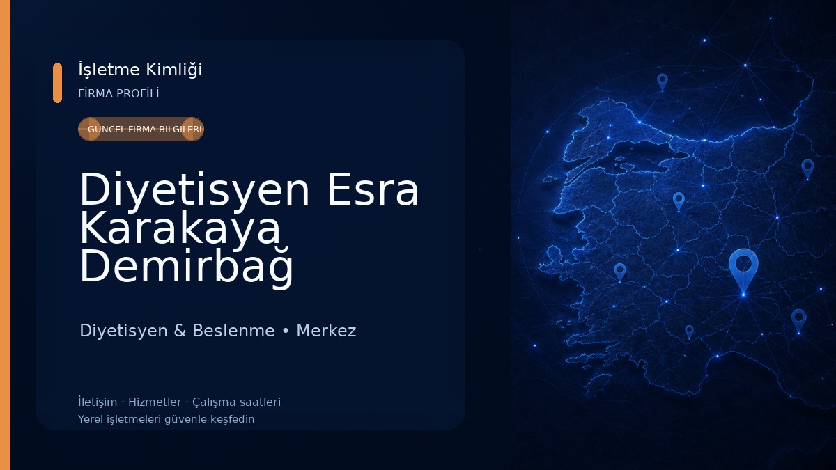 Diyetisyen Esra Karakaya Demirbağ 