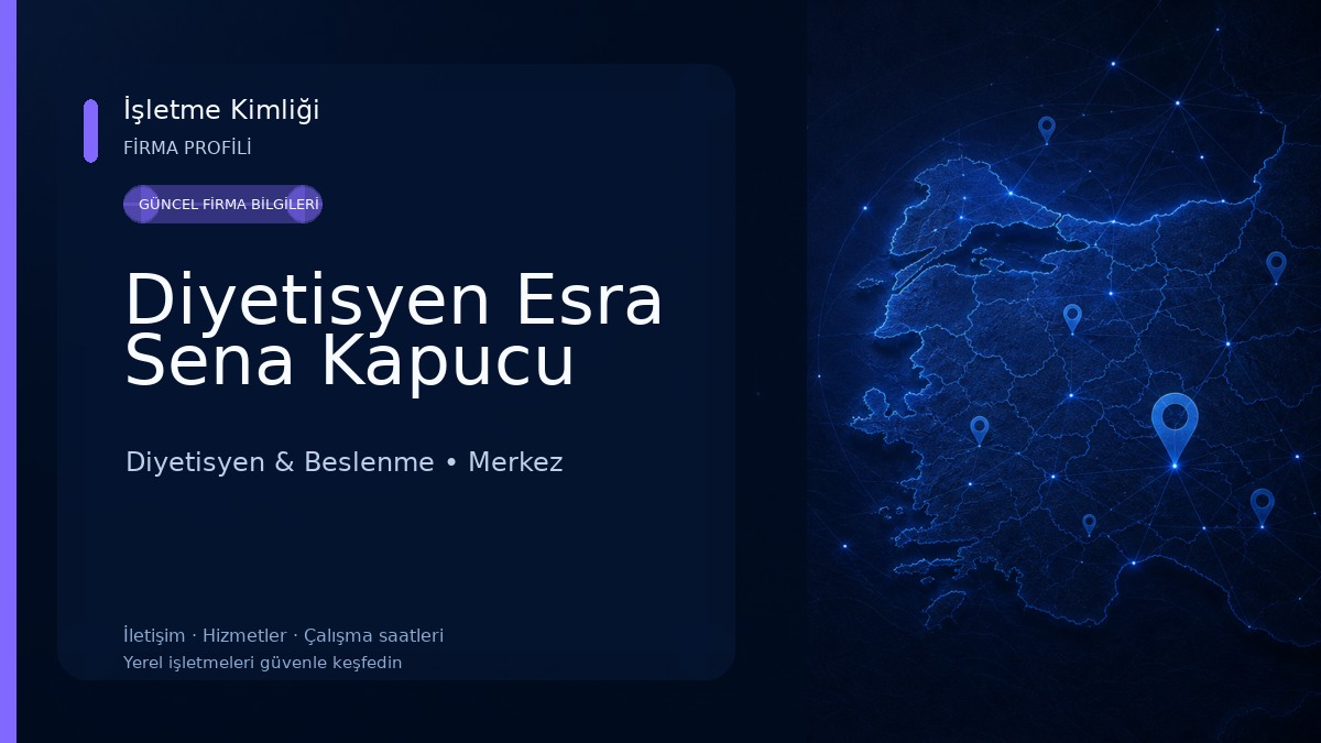 Diyetisyen Esra Sena Kapucu