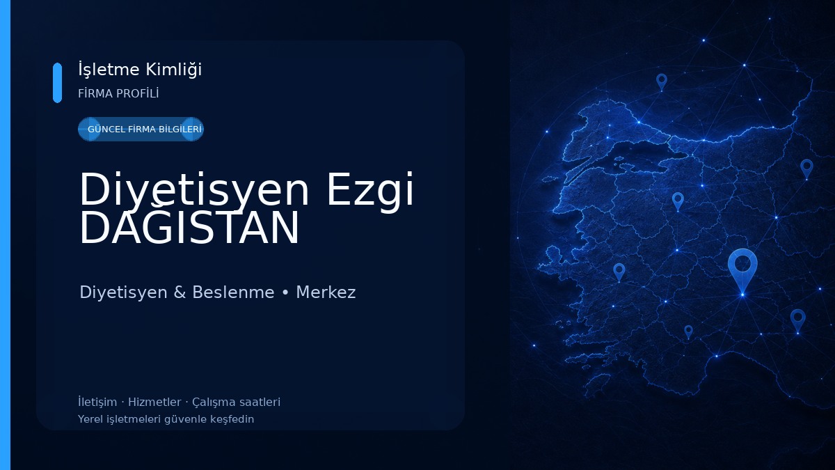Diyetisyen Ezgi DAĞISTAN Diyetisyen & Beslenme