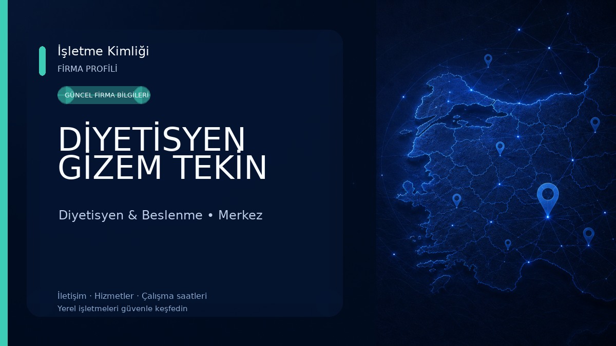 DİYETİSYEN GİZEM TEKİN 