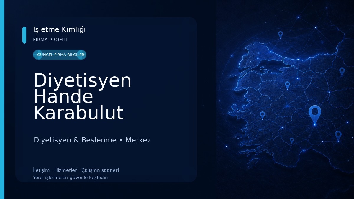 Diyetisyen Hande Karabulut Diyetisyen & Beslenme