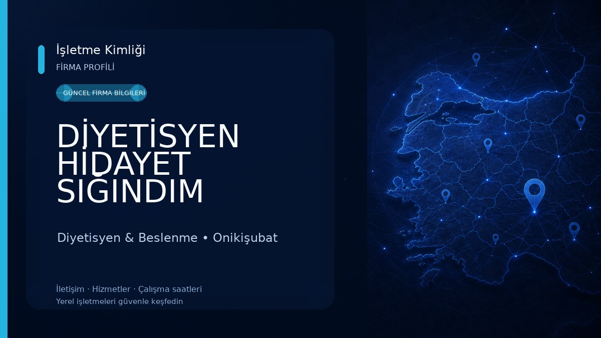 DİYETİSYEN HİDAYET SIĞINDIM ÇINKIR Diyetisyen & Beslenme