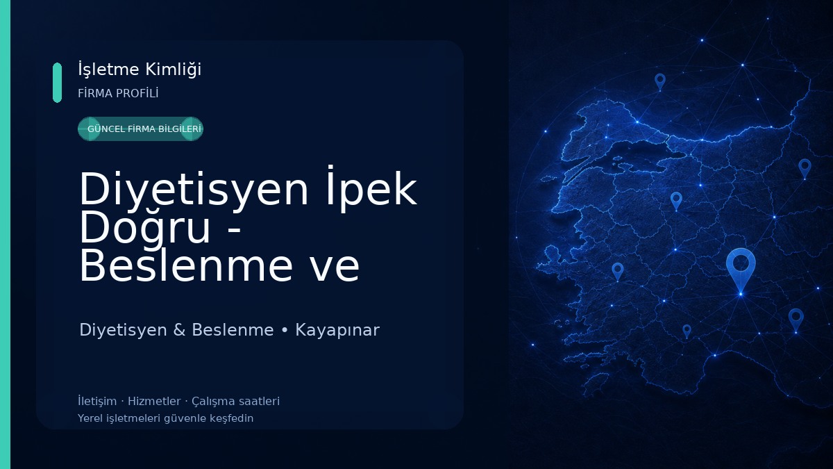 Diyetisyen İpek Doğru - Beslenme ve Danışmanlık Merkezi Diyetisyen & Beslenme