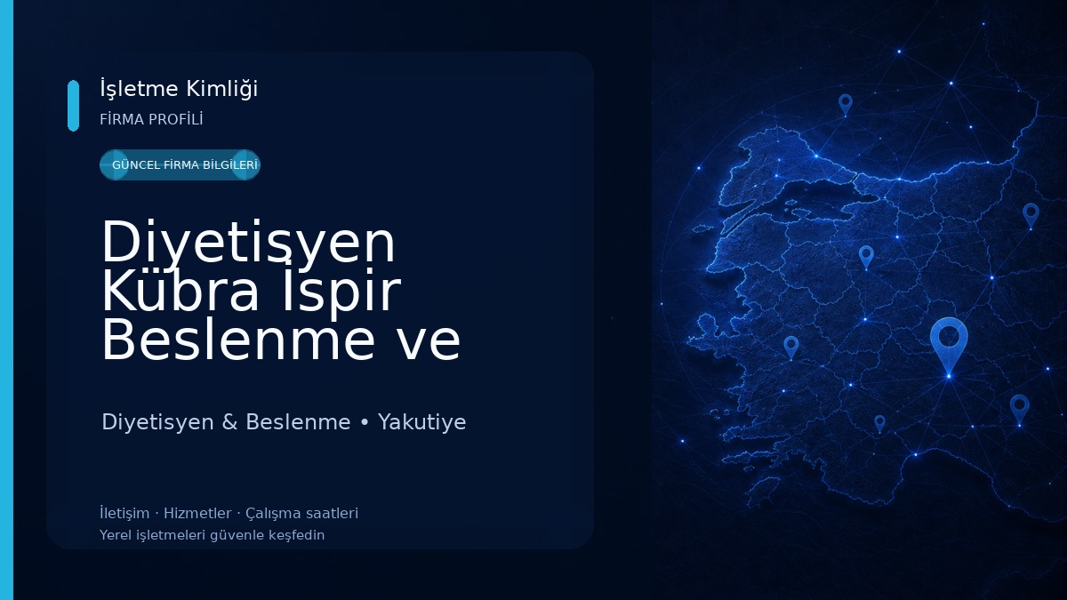 Diyetisyen Kübra İspir Beslenme ve Diyet Merkezi Diyetisyen & Beslenme