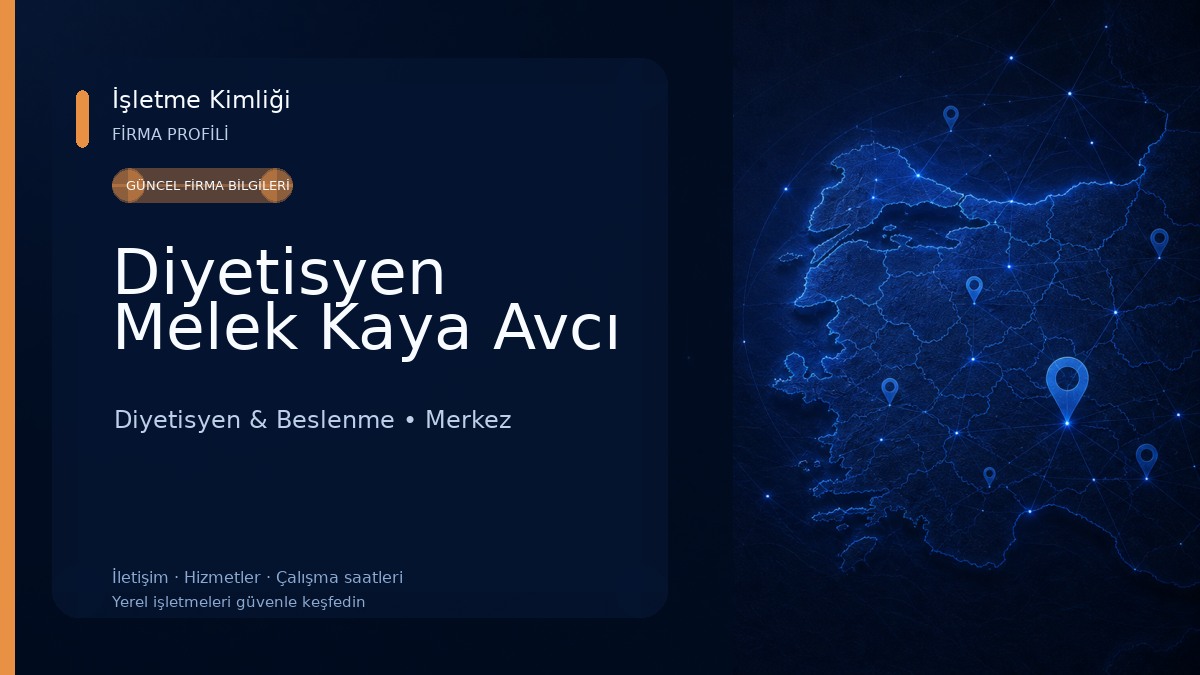 Diyetisyen Melek Kaya Avcı 