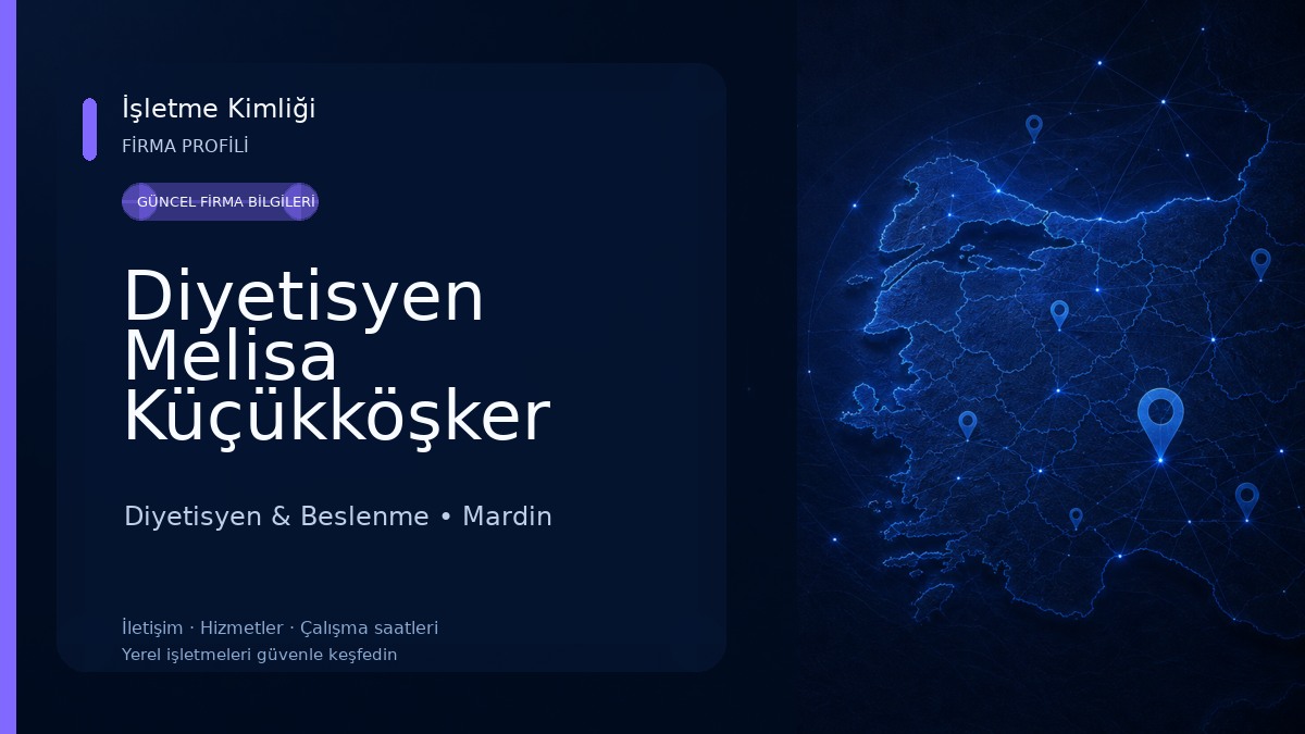 Diyetisyen Melisa Küçükköşker Diyetisyen & Beslenme
