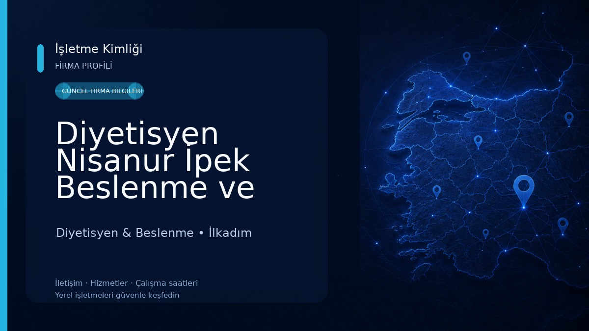 Diyetisyen Nisanur İpek Beslenme ve Danışmanlık Merkezi Diyetisyen & Beslenme