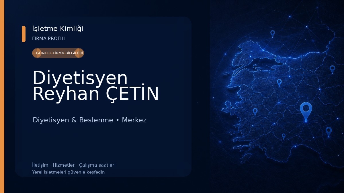 Diyetisyen Reyhan ÇETİN Diyetisyen & Beslenme