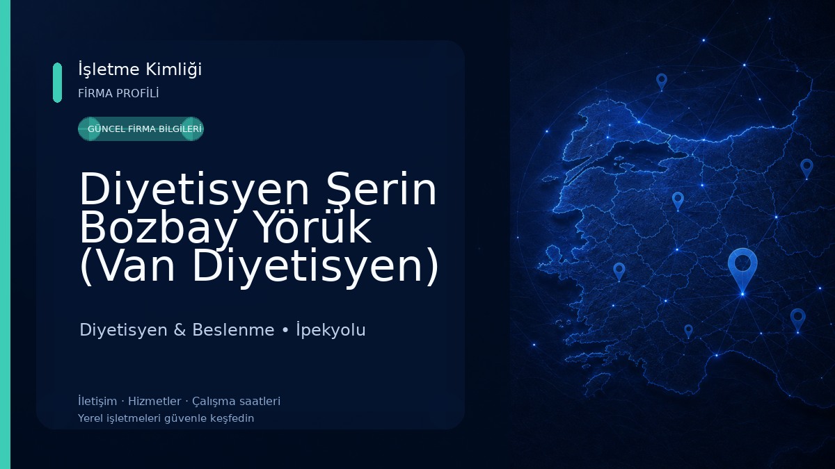 Diyetisyen Şerin Bozbay Yörük (Van Diyetisyen) Diyetisyen & Beslenme