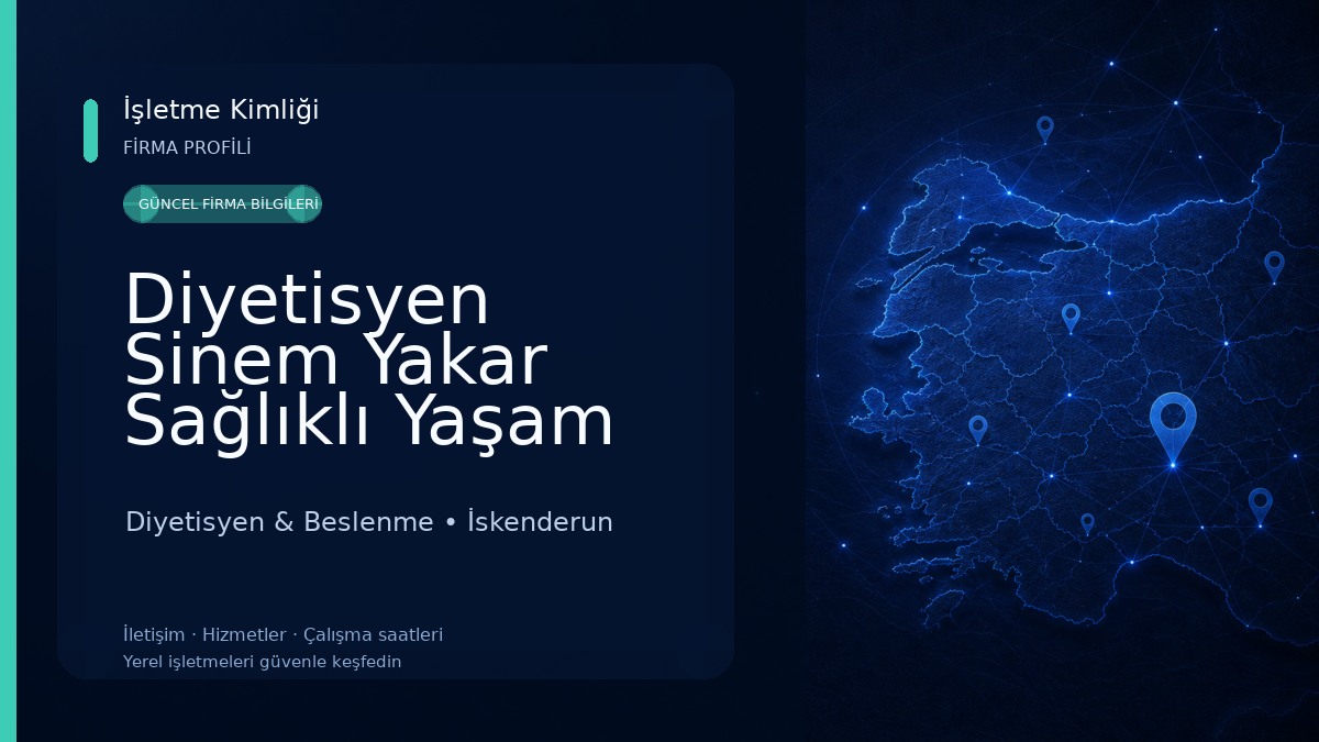 Diyetisyen Sinem Yakar Sağlıklı Yaşam Merkezi Diyetisyen & Beslenme