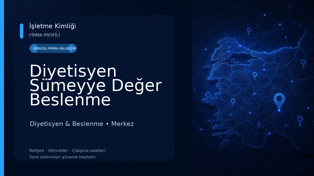Diyetisyen Sümeyye Değer Beslenme Danışmanlığı 