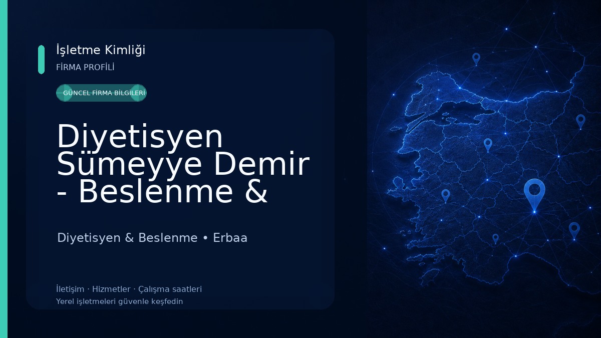 Diyetisyen Sümeyye Demir - Beslenme & Diyet Danışmanlığı Diyetisyen & Beslenme