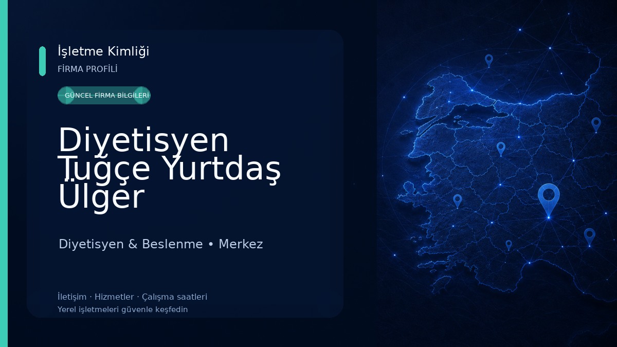 Diyetisyen Tuğçe Yurtdaş Ülger 