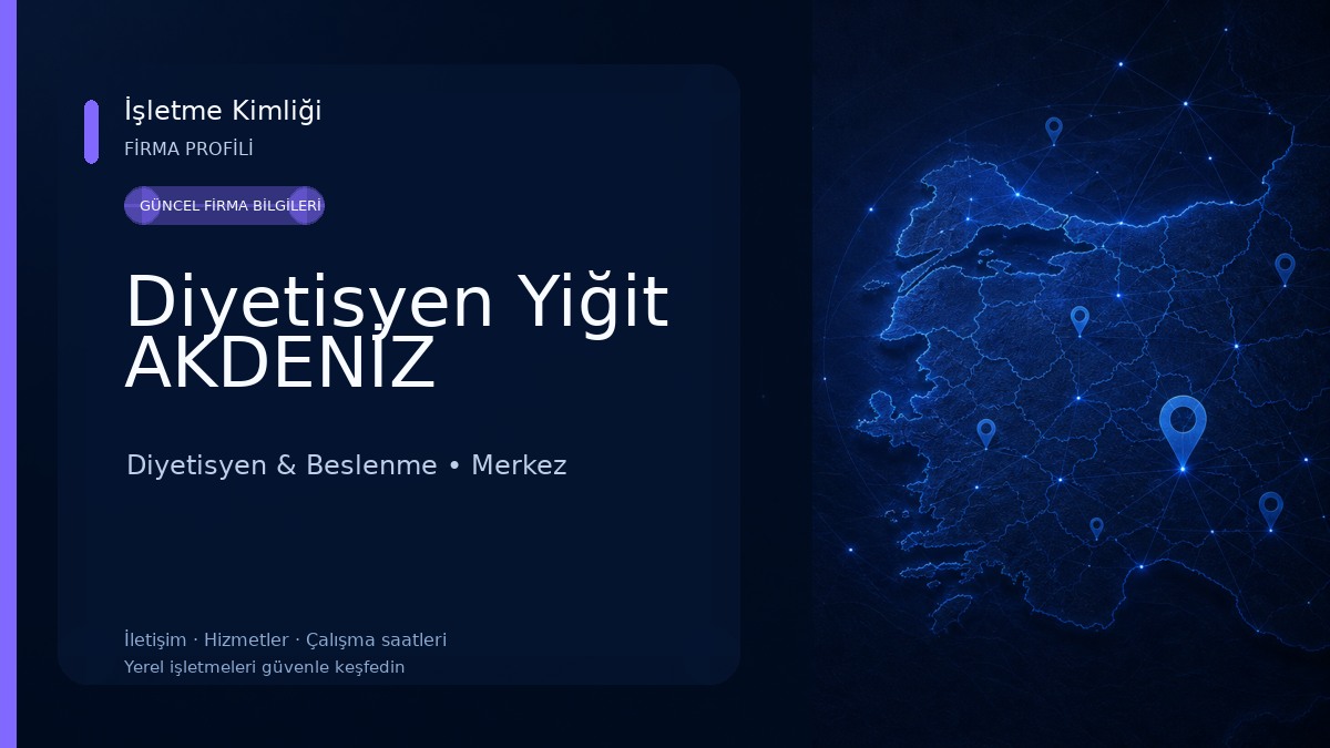 Diyetisyen Yiğit AKDENİZ Diyetisyen & Beslenme