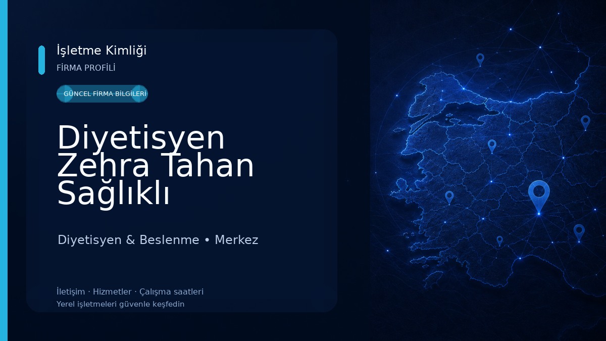 Diyetisyen Zehra Tahan Sağlıklı Beslenme & Diyet Danışmanlığı 
