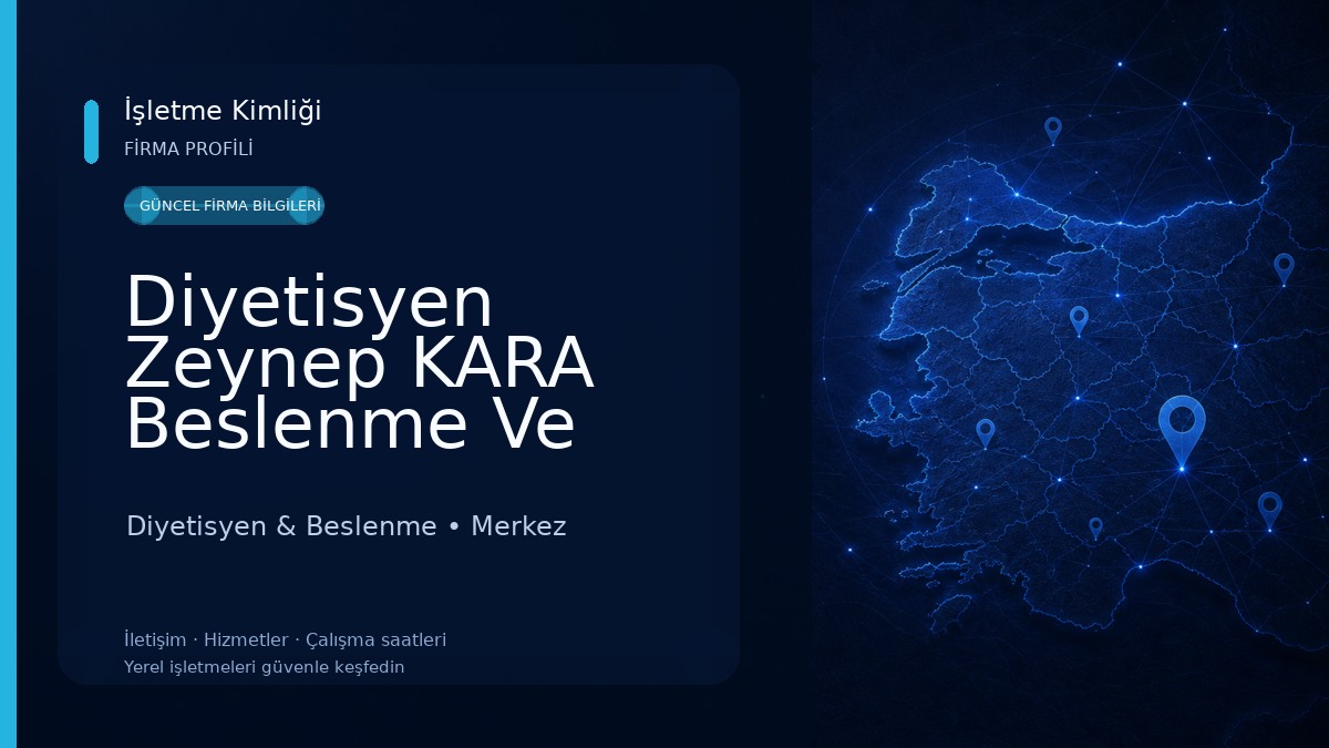 Diyetisyen Zeynep KARA Beslenme Ve Diyet Danışmanlık Merkezi Diyetisyen & Beslenme