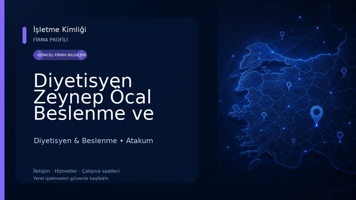 Diyetisyen Zeynep Öcal Beslenme ve Diyet Danışmanlığı Diyetisyen & Beslenme