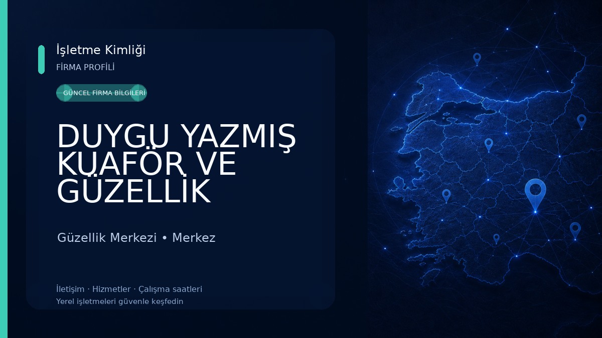 DUYGU YAZMIŞ KUAFÖR VE GÜZELLİK SALONU Güzellik Merkezi