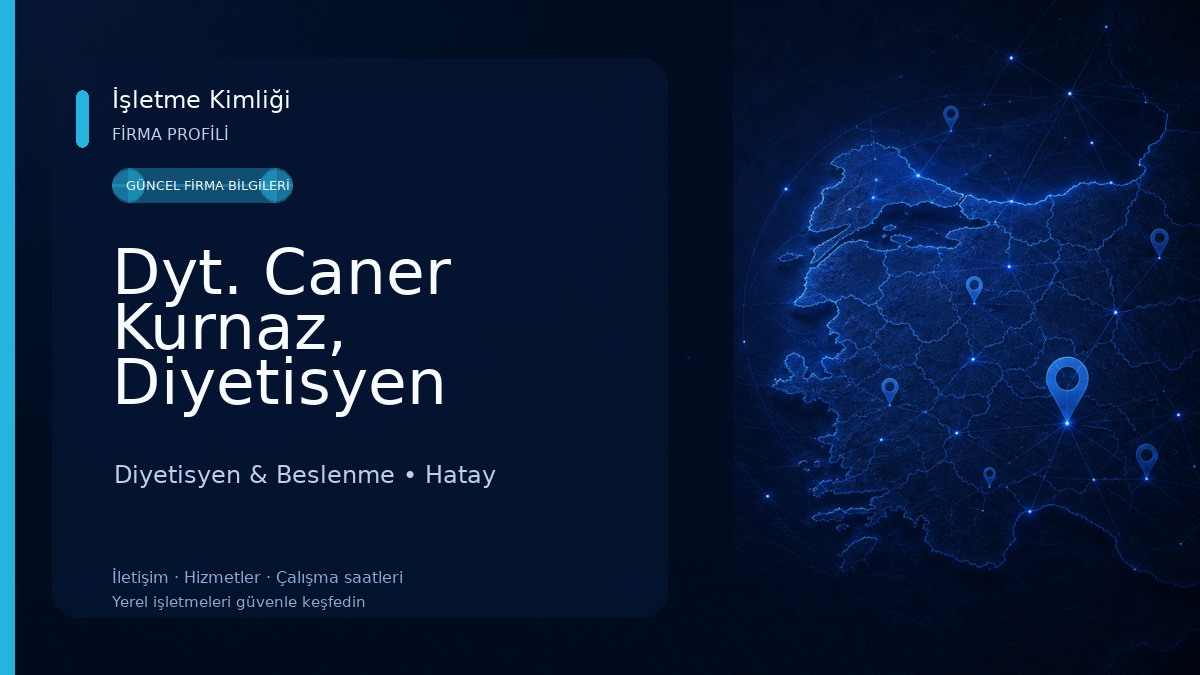 Dyt. Caner Kurnaz, Diyetisyen Diyetisyen & Beslenme