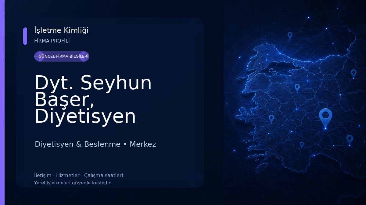 Dyt. Seyhun Başer, Diyetisyen