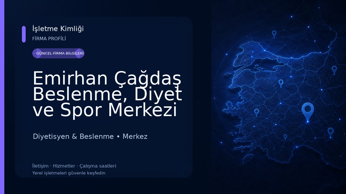 Emirhan Çağdaş Beslenme, Diyet ve Spor Merkezi Diyetisyen & Beslenme