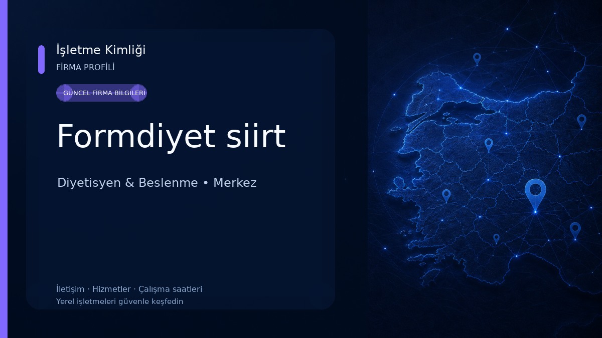 Formdiyet siirt Diyetisyen & Beslenme
