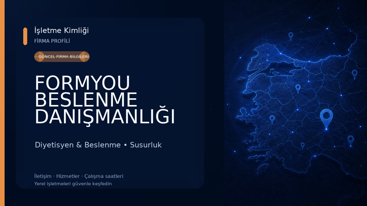 FORMYOU BESLENME DANIŞMANLIĞI DİYETİSYEN SELİN KURT