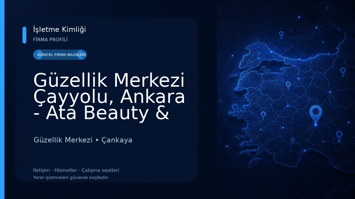 Güzellik Merkezi Çayyolu, Ankara - Ata Beauty & Wellness