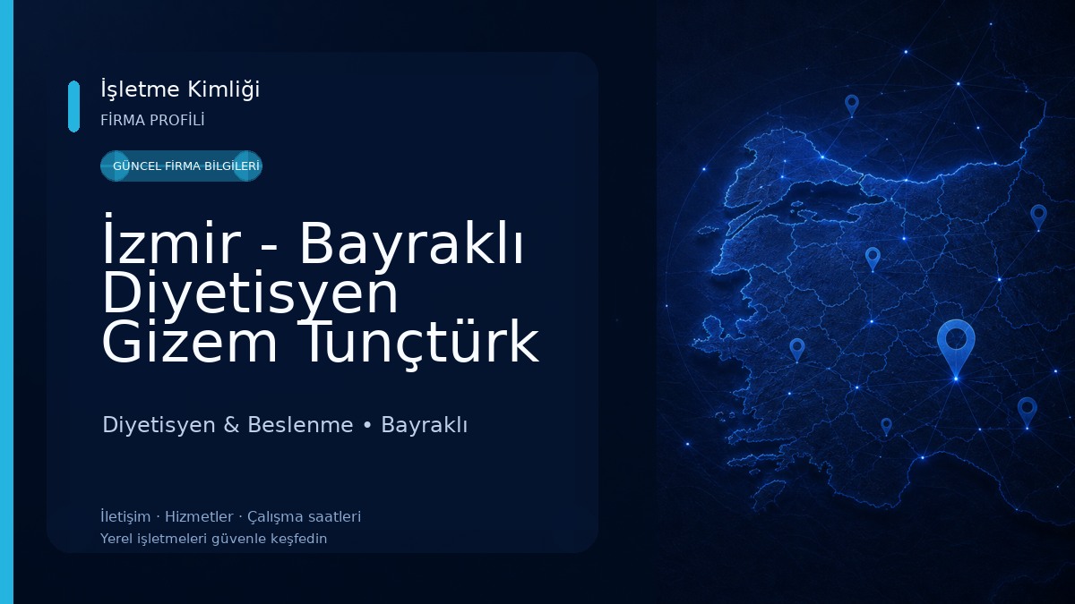 İzmir - Bayraklı Diyetisyen Gizem Tunçtürk Ege Diyetisyen & Beslenme