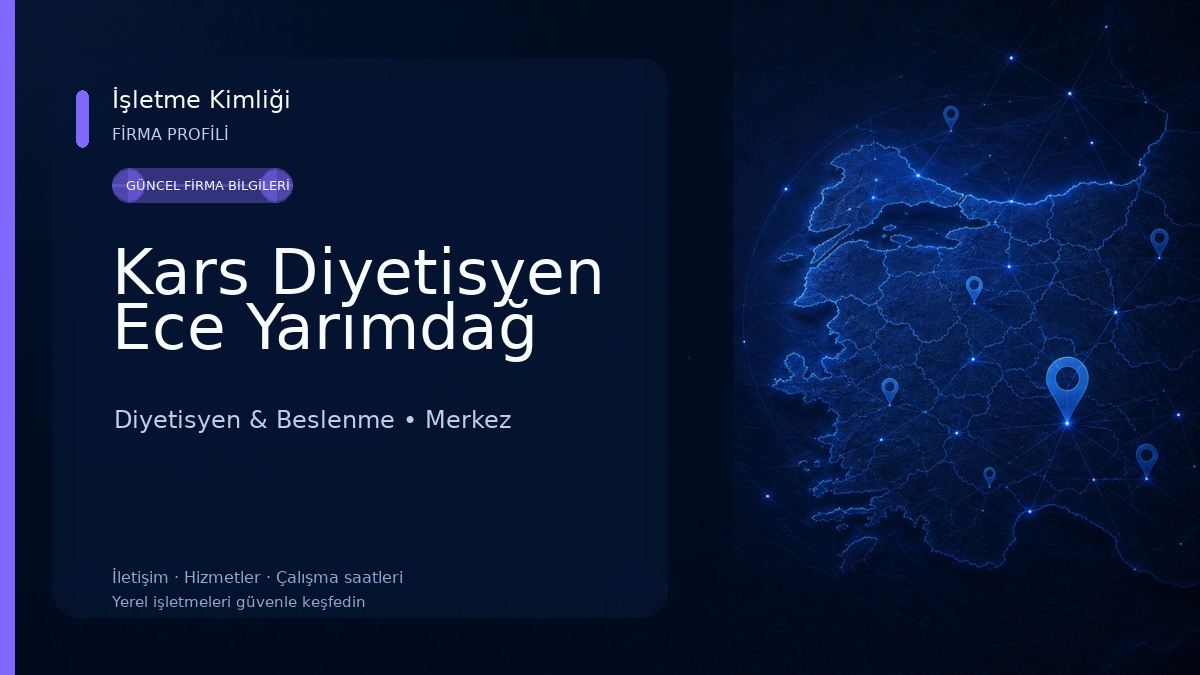 Kars Diyetisyen Ece Yarımdağ Diyetisyen & Beslenme